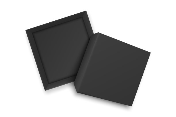 矢量3d打开纸黑礼盒孤立。生日，新年，圣诞节，情人节，周年纪念，赢家，黑色星期五，销售概念。设计模板的圣诞礼物包装。俯视图图片下载