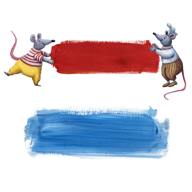 可爱的烹饪。中风的边界。有趣的厨师鼠标角色。水粉颜料绘画。孩子们风格的邀请。装饰的空白。卡插图。鼠的性格。儿童读物的风格。欢迎横幅。图片下载