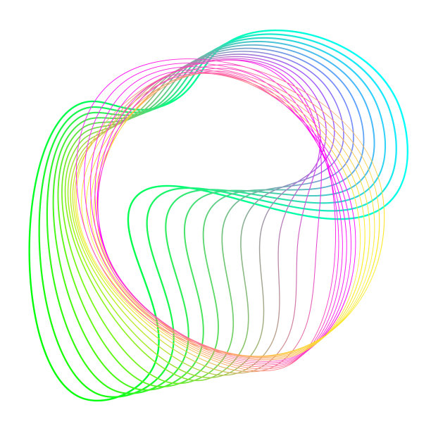 从线条抽象形状。矢量白色抽象背景彩色动态形状，线。适合设计的插图图片下载