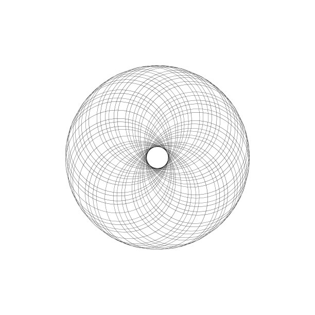 几何抽象的玫瑰。圈线。矢量图形元素图片下载