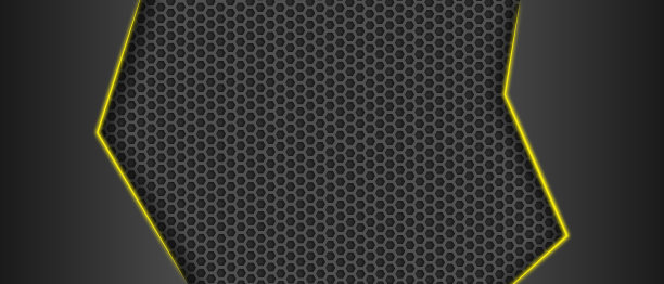 抽象金属几何背景与绿色线图片下载