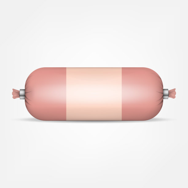 香肠塑料包装逼真的香肠图片下载