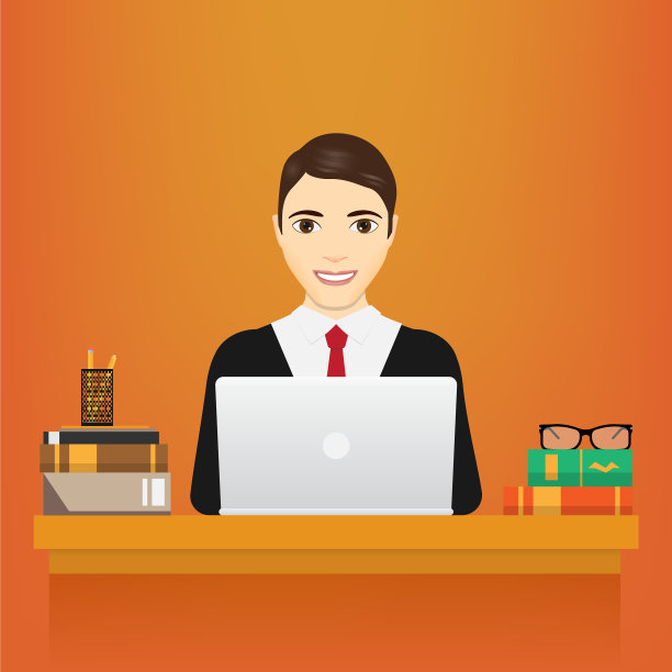 带着笔记本电脑的男人西装革履的商人正在工作图片下载