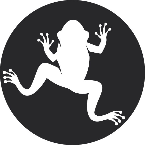 青蛙标志模板图片下载