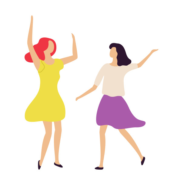 迪斯科派对的女人，夜生活俱乐部的成员图片下载