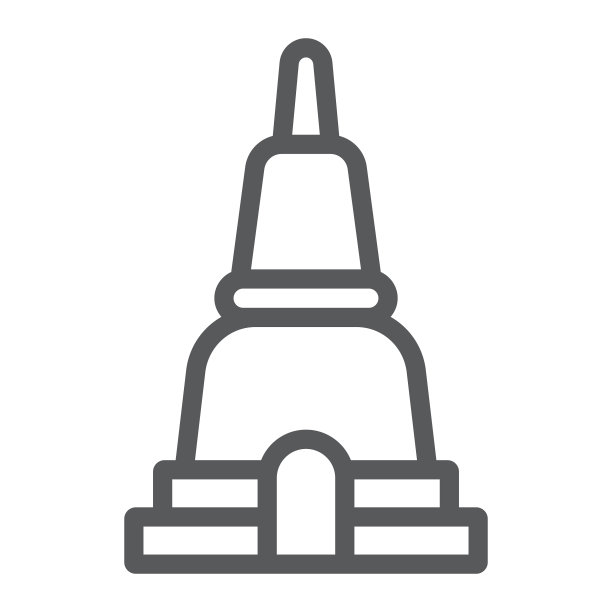 泰国宝塔线象征亚洲和建筑图片下载