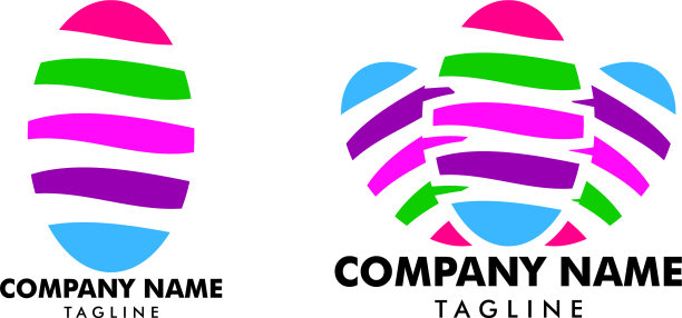 集美甲艺术工作室logo模板设计图片下载