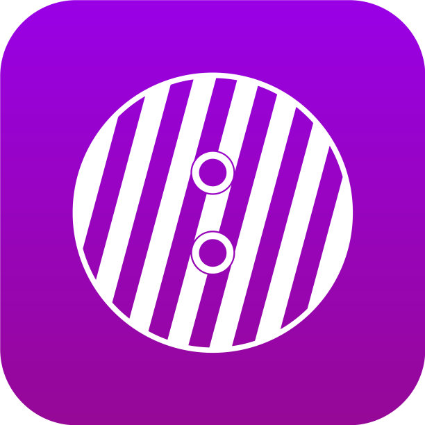 条纹缝纫按钮图标数字紫色图片下载