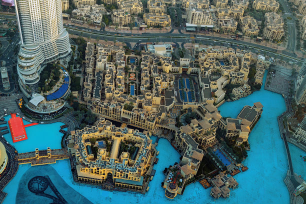 迪拜市中心夜景（阿联酋）图片下载