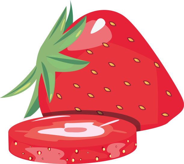 新鲜水果草莓背景图片下载