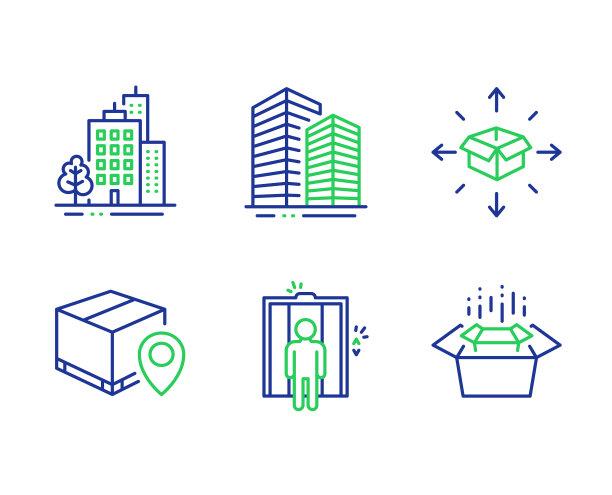 包裹跟踪电梯和摩天大楼图片下载