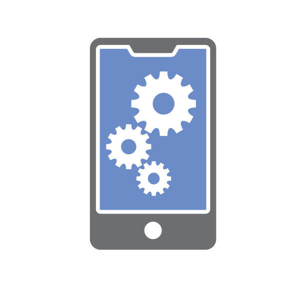 智能手机服务相关图标的背景图片下载