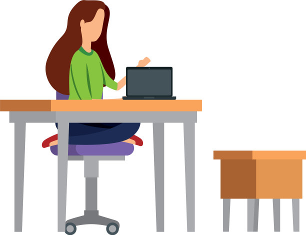 优雅的商人在笔记本电脑工作图片下载