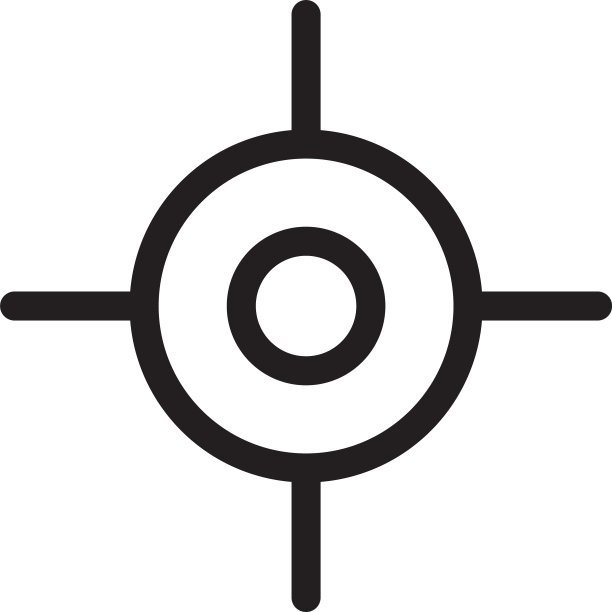 扁平线条GPS图标符号logo模板EPS图片下载