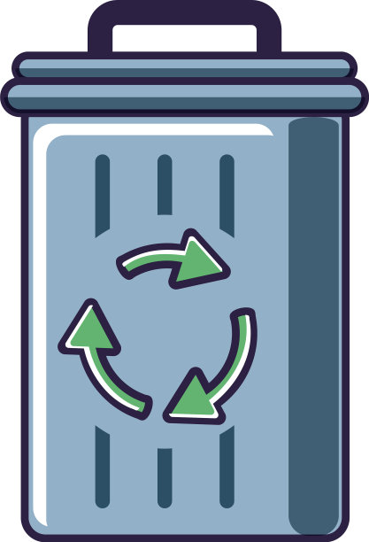 回收站与信号隔离的图标图片下载