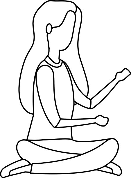 优雅的商人坐在莲花位置图片下载