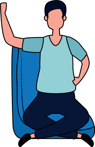 优雅的商人坐在沙发上图片下载