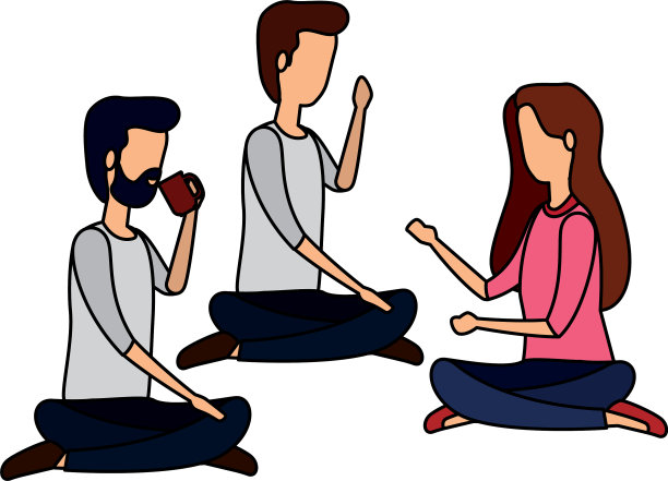 优雅的商务人士坐在那里喝咖啡图片下载