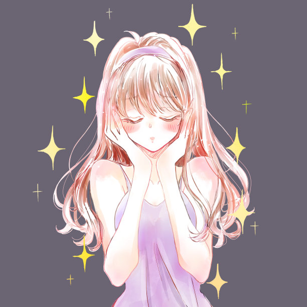 一个温柔的女人的插图图片下载