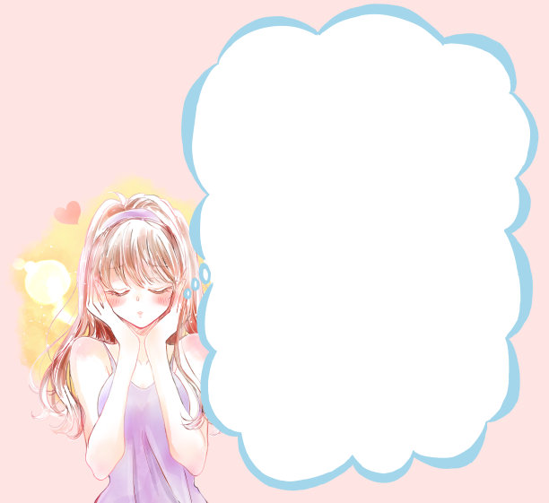 一个温柔的女人的插图图片下载