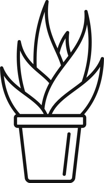 办公室多汁锅图标轮廓风格图片下载