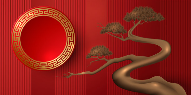 中国新年的讲台和背景图片下载