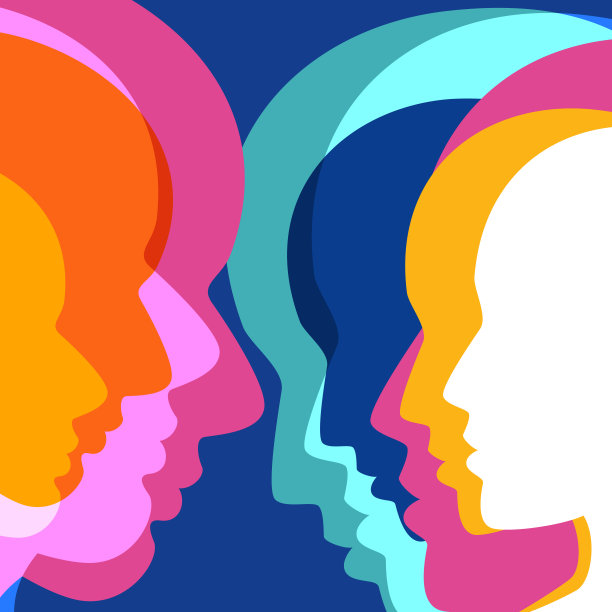 悲伤、抑郁、孤独的女人观念。向量预展。图片下载