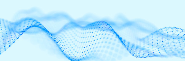 抽象的数字背景。网络连接结构。大数据。未来的抽象的波。3 d渲染。图片下载