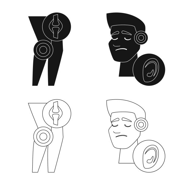 隔离的对象医院和渲染图标图片下载