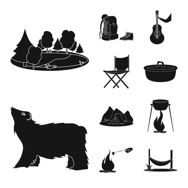 设计放松和休息的标志图片下载