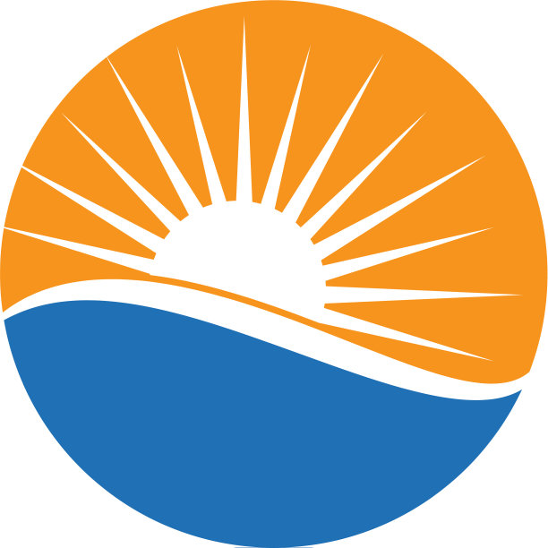 水波符号和图标标志模板图片下载