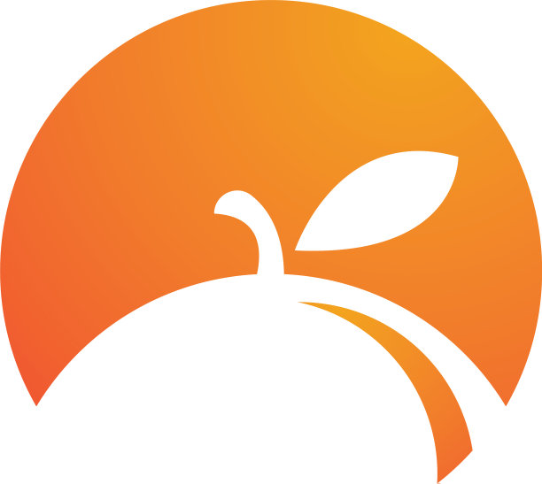 橙色标志设计图片下载