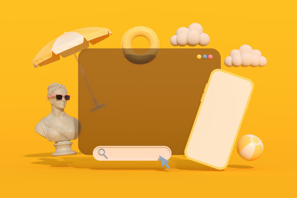 黑屏手机智能手机暑假海滩度假旅游背景图片下载