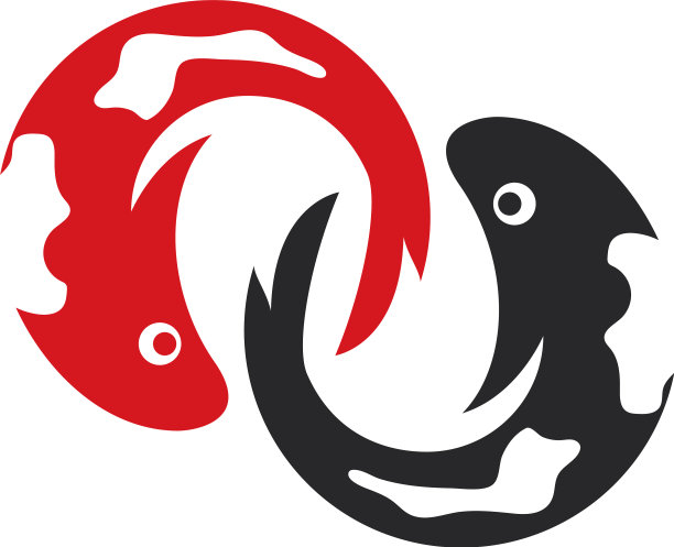 锦鲤鱼的标志图片下载