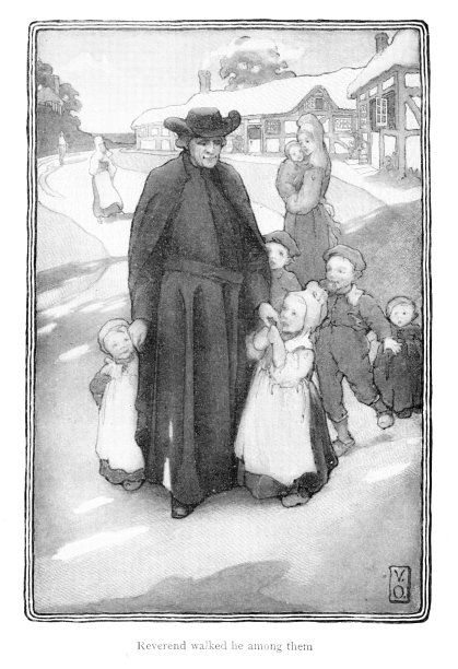 伊万杰琳诗亨利沃兹沃斯朗费罗，与孩子的牧师图片下载