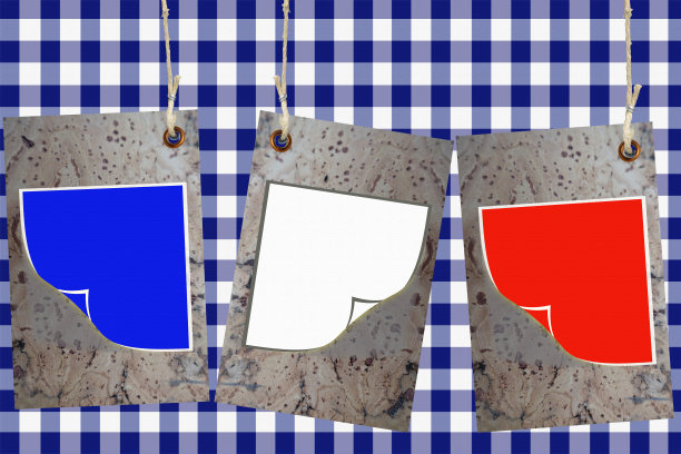 便利贴三色蓝白红拷贝空间挂软木板图片下载