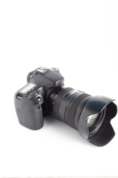 专业的反射光相机在白色背景图片下载
