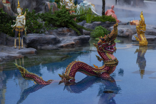 喜玛班动物动物雕像在泰国的仪式图片下载