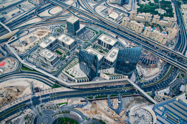 阿联酋迪拜航拍景观图片下载