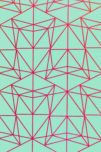 聚在一起:几何橙色连接线图片下载