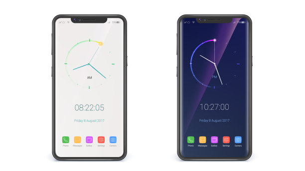 UI设计页面与时钟屏幕现代图片下载