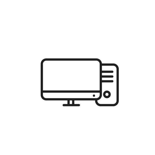 个人电脑线路图标。PC和计算技术。家用电器图片下载