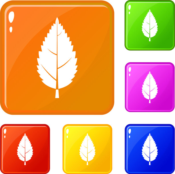 角束叶图标设置颜色图片下载