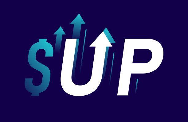 美元上涨趋势与箭头孤立在黑暗背景。证券交易所的概念。贸易商的利润。矢量图图片下载