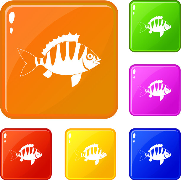 鲈鱼图标设置颜色图片下载