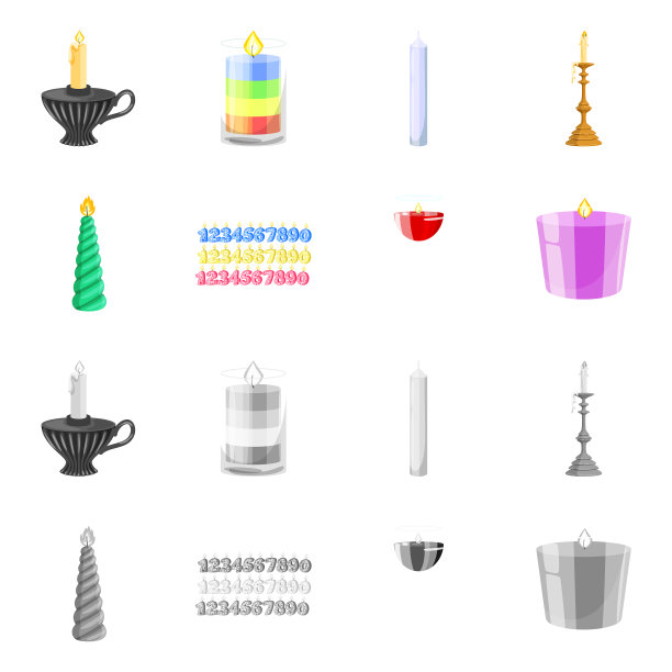 孤立物体放松和火焰图标图片下载