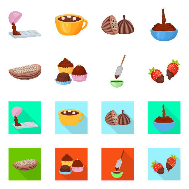 食物和美味的图标集图片下载