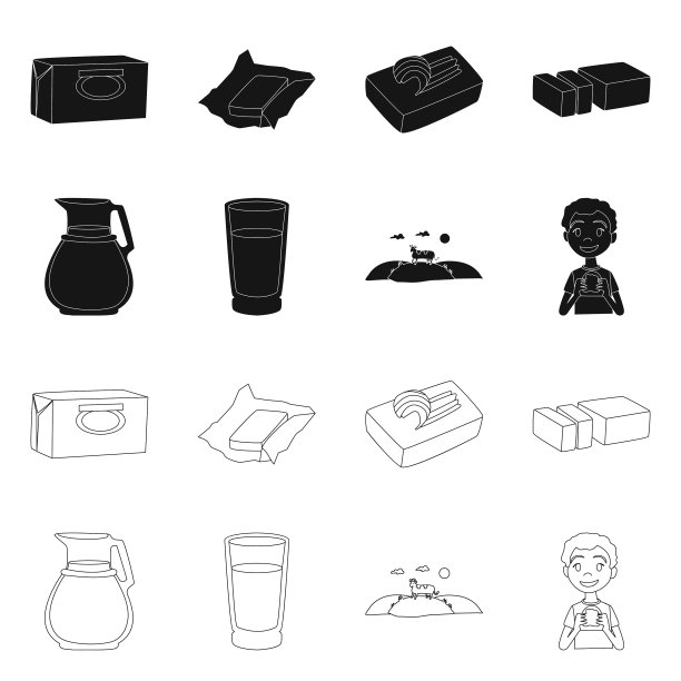 奶油和产品标志图片下载