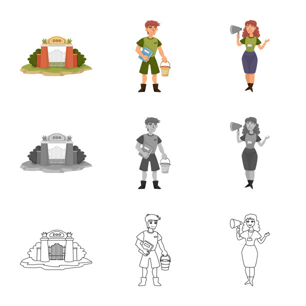 自然和有趣的图标集图片下载