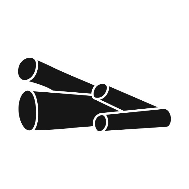 设计原木和木柴符号的集合图片下载